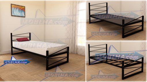 تخت خواب کد 107 با زیر سازی مستحکم چوب و فلز با ساختار یکپارچه ( تهیه تشک بر عهده مشتری )